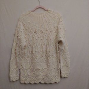 Express Tricot Handknitted Cable Knit Chunky Coastal Long Sleeve Sweater M